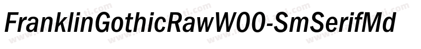 FranklinGothicRawW00-SmSerifMd Regu字体转换